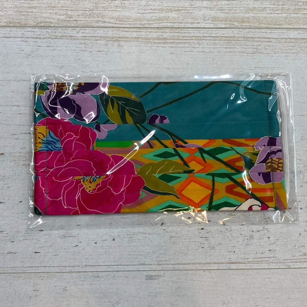 Johnny Was Floral Print Cotton Sateen Face Mask